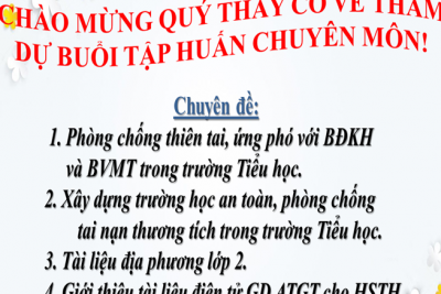 TẬP HUẤN CHUYÊN MÔN CẤP TIỂU HỌC TẬP HUẤN CHUYÊN MÔN CẤP TIỂU HỌC